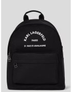 Karl Lagerfeld Rucsac de panza cu imprimeu logo contrastant - Negru