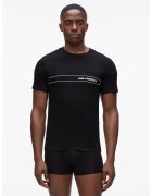 Karl Lagerfeld Set de tricou de pijama slim fit si boxeri - Negru