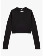 KOTON Bluza crop cu decupaj pe spate - Negru