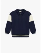 KOTON Bluza de trening cu maneci lungi si model colorblock - Bleumarin