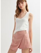 KOTON Fusta-pantalon din amestec de modal cu talie inalta - Roz