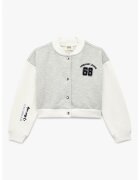 KOTON Jacheta varsity crop - Alb