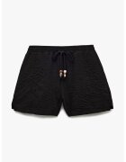 KOTON Pantaloni texturati cu snur - Negru