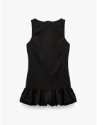 KOTON Rochie mini cu terminatie cu volane - Negru