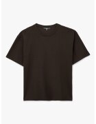 KOTON Tricou din bumbac cu model uni - Maro inchis