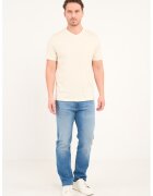 KVL by KENVELO Blugi relaxed fit - Alb murdar/Albastru deschis