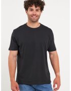 KVL by KENVELO Tricou uni din bumbac - Albastru ultramarin