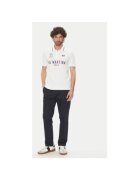 La Martina Tricou Polo barbati PK001 - Bumbac/Elastan - 3XL INTL - Alb