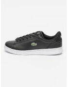 Lacoste Pantofi sport din piele cu garnitura din piele intoarsa Carnaby Set - Alb/Negru