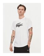 Lacoste Tricou barbati - 303720346 - Bumbac/Poliester - Alb - Alb