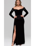 Larica Rochie de seara maxi LA-OM-DLR254 - Negru