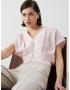 LC WAIKIKI Bluza crop cu nasturi - Roz pal