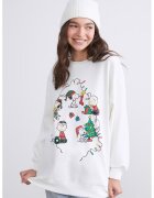 LC WAIKIKI Bluza de trening cu croiala lejera si model tematic de Craciun - Rosu/Alb/Verde