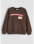 LC WAIKIKI Bluza de trening cu imprimeu Pompompurin - Rosu/Maro inchis