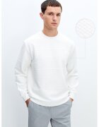 LC WAIKIKI Bluza de trening cu model texturat si decolteu la baza gatu;ui - Alb