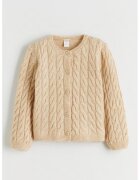 LC WAIKIKI Cardigan cu model torsade si nasturi - Maro nisip