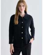 LC WAIKIKI Cardigan lejer cu aspect pufos - Albastru ultramarin