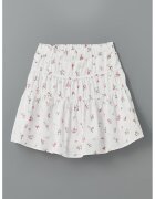 LC WAIKIKI Fusta de bumbac cu imprimeu floral - Coral/Alb optic