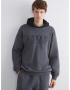 LC WAIKIKI Hanorac cu design text - Gri inchis