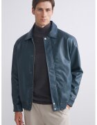LC WAIKIKI Jacheta regular fit de piele ecologica - Albastru petrol