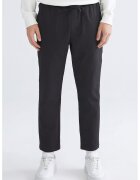 LC WAIKIKI Pantaloni crop cu talie ajustabila - Albastru ultramarin
