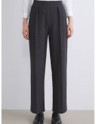 LC WAIKIKI Pantaloni drepti cu dungi - Negru