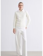 LC WAIKIKI Pantaloni uni cu croiala ampla - Alb murdar