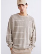 LC WAIKIKI Pulover lejer cu model in dungi - Bej