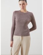 LC WAIKIKI Pulover slim fit cu aspect stralucitor - Grej