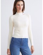 LC WAIKIKI Pulover slim-fit cu striatii - Alb murdar