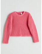 LC WAIKIKI Pulover tricotat masiv cu decolteu la baza gatului - Fucsia