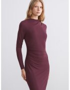 LC WAIKIKI Rochie cambrata cu decolteu la baza gatului - Violet pruna