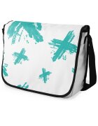 Le Jardin Geanta dama bumbac - bej/verde - 29x36cm