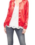 Le Temps des Cerises Geaca bomber rosie - poliester - cu fermoar - pentru femei -