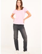 Lee Cooper Blugi drepti cu talie inalta - Negru/Negru stins