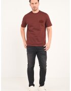 Lee Cooper Blugi slim fit cu talie medie si 5 buzunare - Negru stins