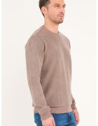 Lee Cooper Bluza de trening din amestec de bumbac cu model uni - Bej inchis