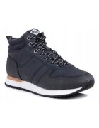Lee Cooper Ghete din piele ecologica cu talpa contrastanta - Bleumarin