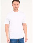 Lee Cooper Tricou cu decolteu la baza gatului si logo - Alb