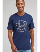 Lee Tricou barbati - bleumarin - cu logo - bumbac -