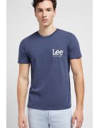 Lee Tricou barbati - Drama Blue - bumbac - albastru - maneca scurta