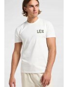 Lee Tricou barbati - REGULAR GRAPHIC TEE - imprimeu - alb - bumbac