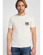 Lee Tricou barbati - WORKING WEST - supradimensionat - alb - bumbac