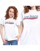 Lee Tricou T-Shirt - Tricou Cu Guler Rotund - Croiala Slim - 100% Bumbac - Fara Inchidere - Maneci Scurte - M - Alb - 1 Bucata