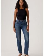 Levi's Blugi curvy cu talie inalta 501® - Albastru melange