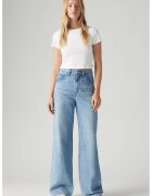 Levi's Blugi usori baggy cu talie inalta Cinch - Albastru deschis melange