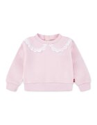 Levi's Bluza cu guler cu volane sintetice - Roz pal