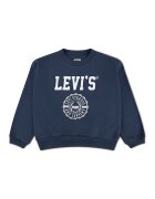 Levi's Bluza de trening din amestec de bumbac cu imprimeu logo frontal - Alb/Albastru inchis