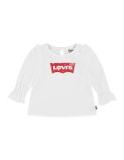 Levi's Bluza din bumbac cu mansete cu insertii elastice - Rosu/Alb