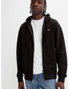 Levi's Hanorac din bumbac cu fermoar - Negru